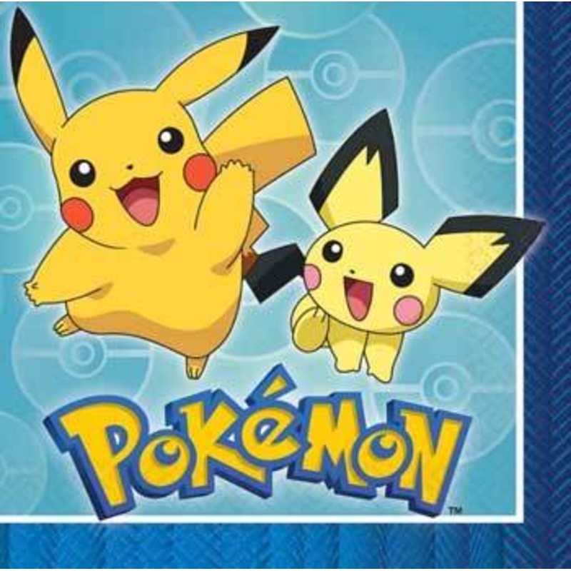 Pokemon Party Lunch Napkins pk16