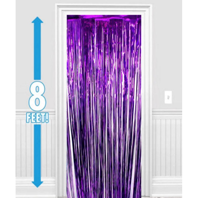 Purple Metallic Foil Curtain
