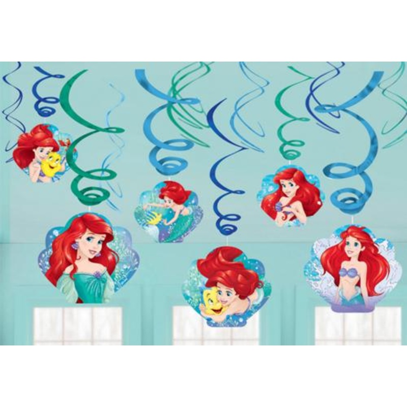 The Little Mermaid Swirl Decorations