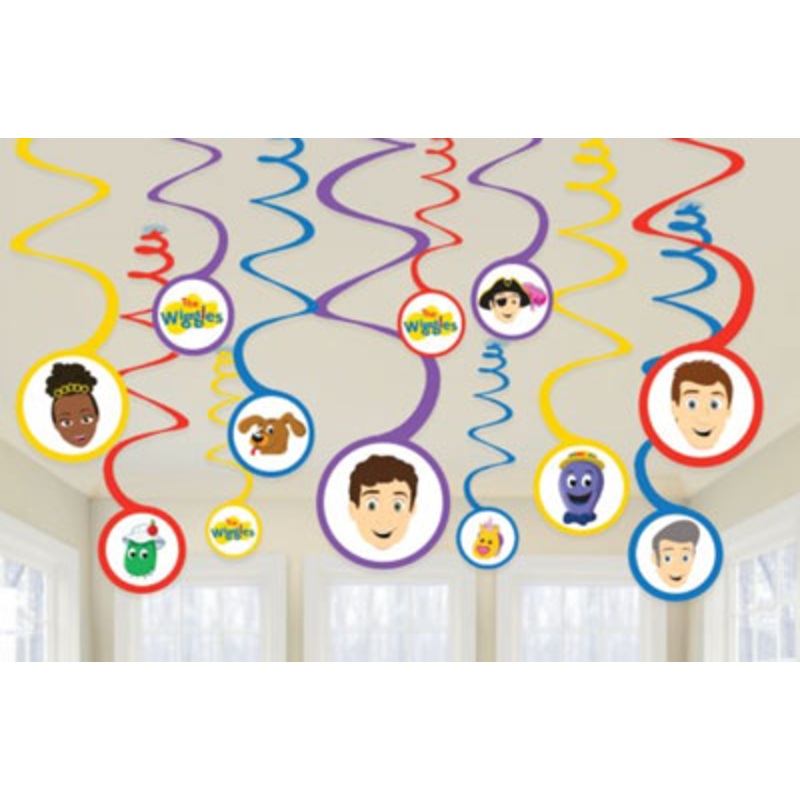 The Wiggles Paper Swirl Decorations (FSC)