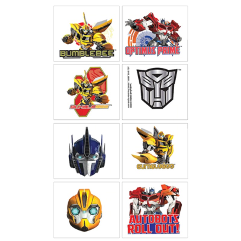 Transformers Tattoos Party Favours pk8