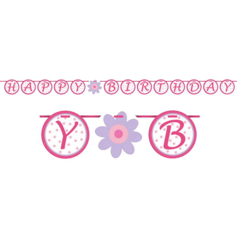 Tutu Much Fun Happy Birthday Ribbon Banner