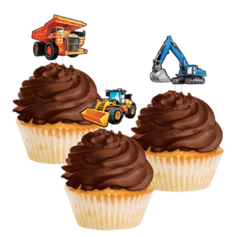 Under Construction Cupcake Toppers