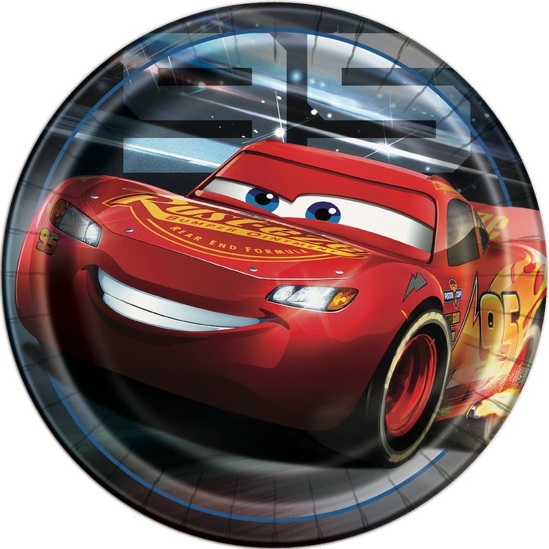 Cars 9" Lunch Plates, 8ct