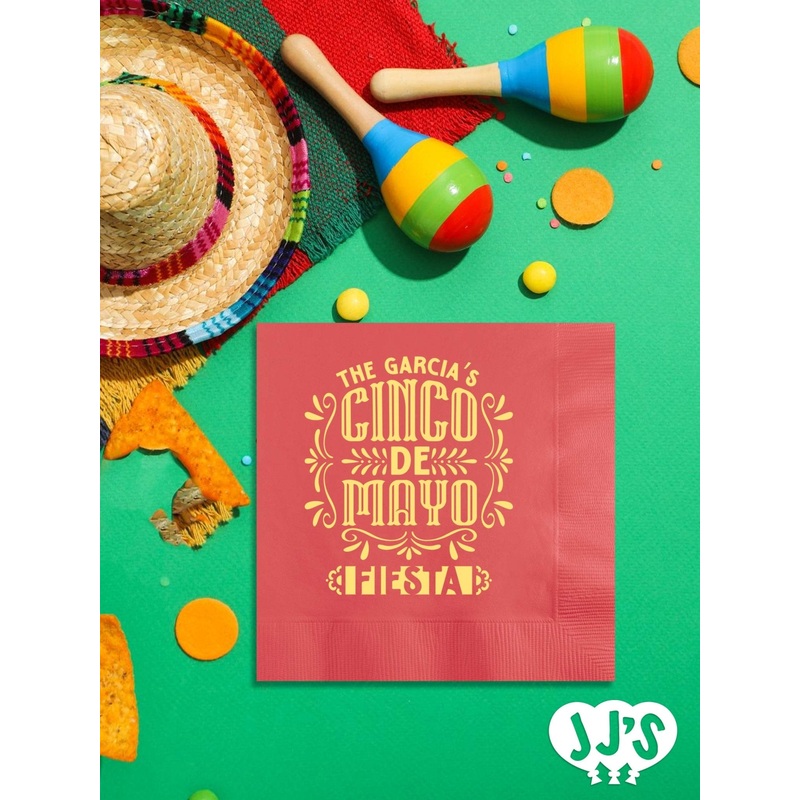 Cinco de Mayo Fiesta Custom Napkins