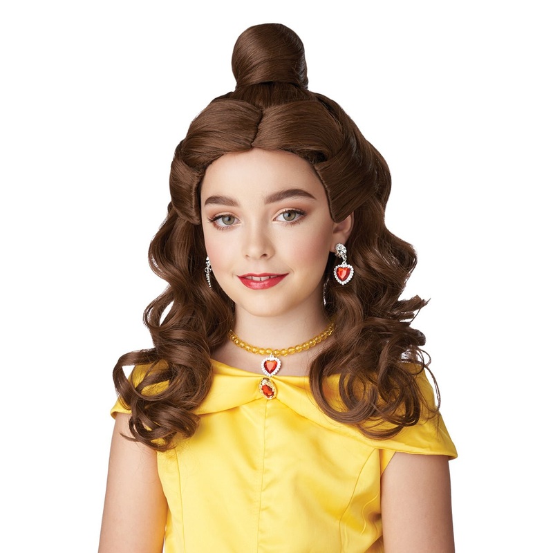 Girls Belle Brown Wig