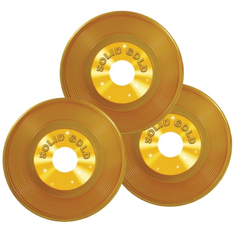 Gold Plastic Records 3pc