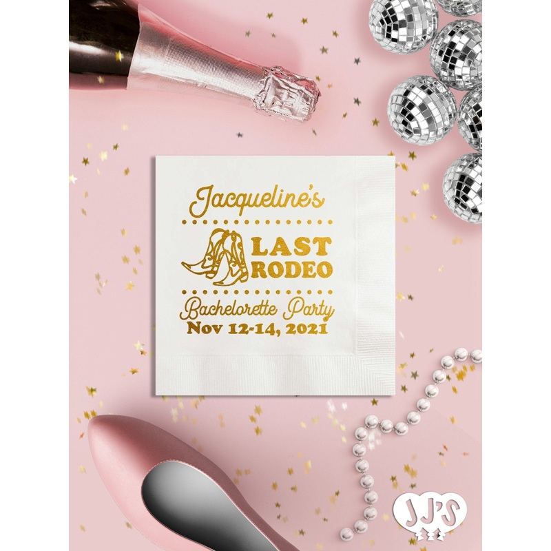 Last Rodeo 2 Bachelorette Party Napkins