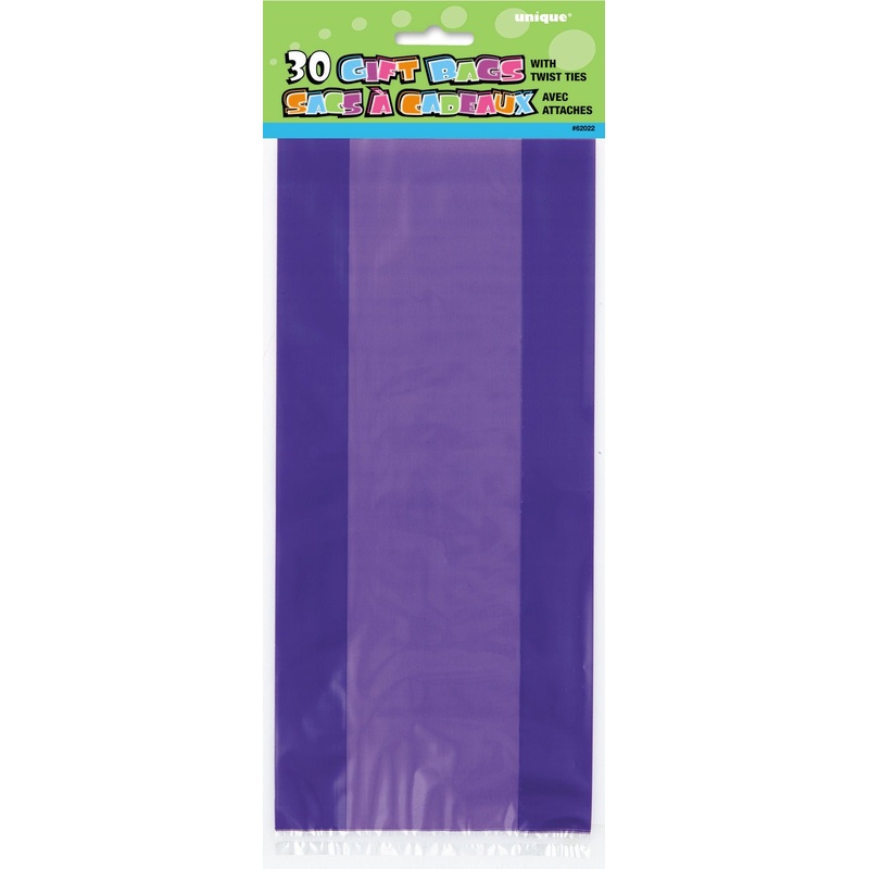 Purple Cello Party Favors Bags 30ct