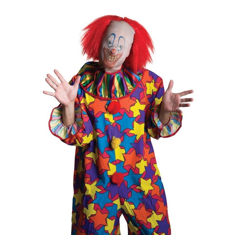 Scary Clown Mask & Wig