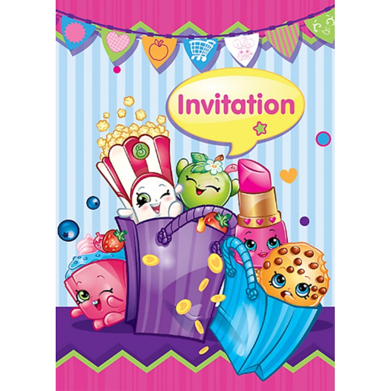 Shopkins Party Invites