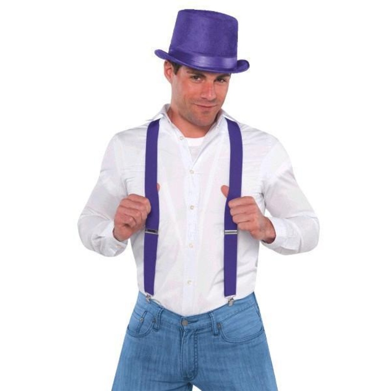 Suspenders-Purple