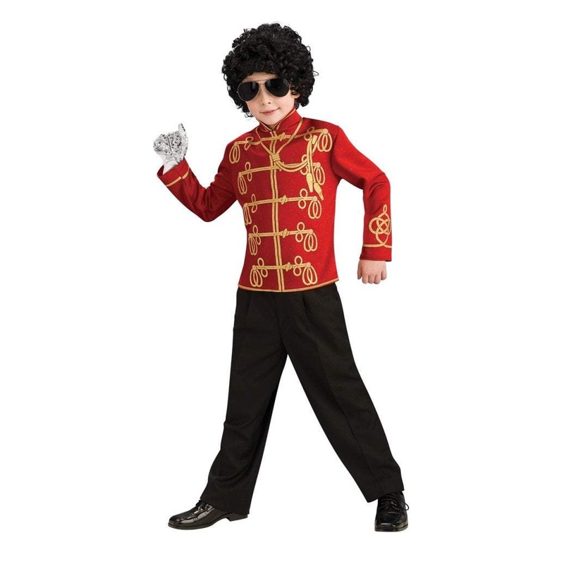 Boys Michael Jackson Red Military Jacket