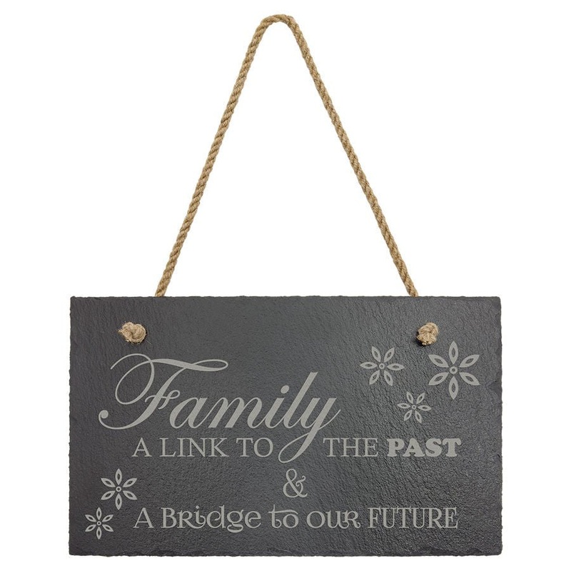 Custom Laser Engraved Rectange Slate Sign 11 3/4-" x 7"