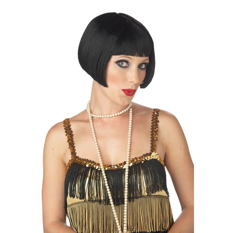 Flirty Flapper Wig Black