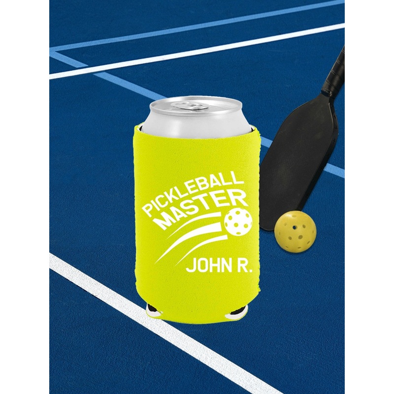 Pickleball Master Personalized Can Coolers
