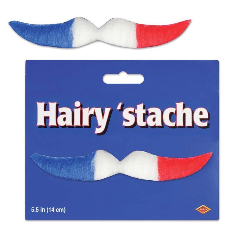 Red, White & Blue Mustache