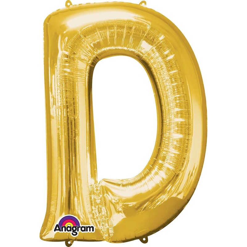 33'' LETTER D GOLD