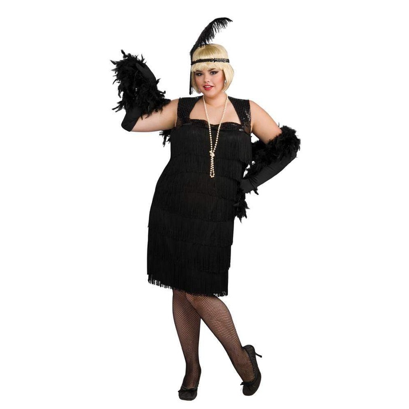 Adult Plus Size Flapper Costum