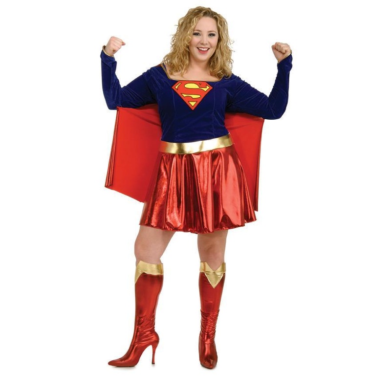 Adult Supergirl Plus Costume
