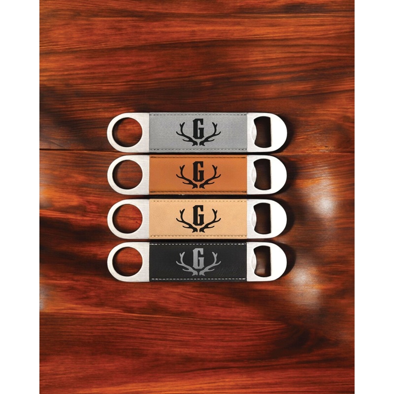Antler Monogram Custom Bottle Opener