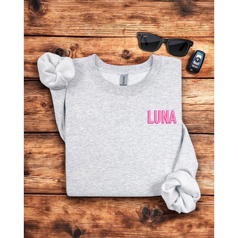 Embroidered Name Sweatshirt