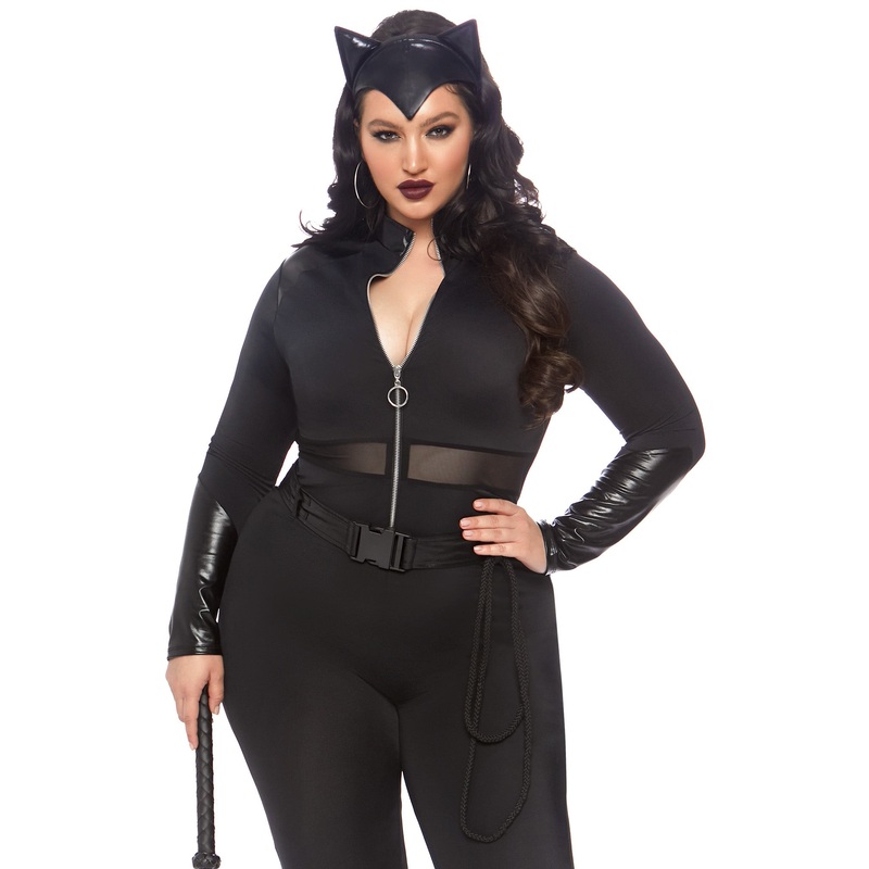 Womens Plus Size Sultry Supervillain Costume