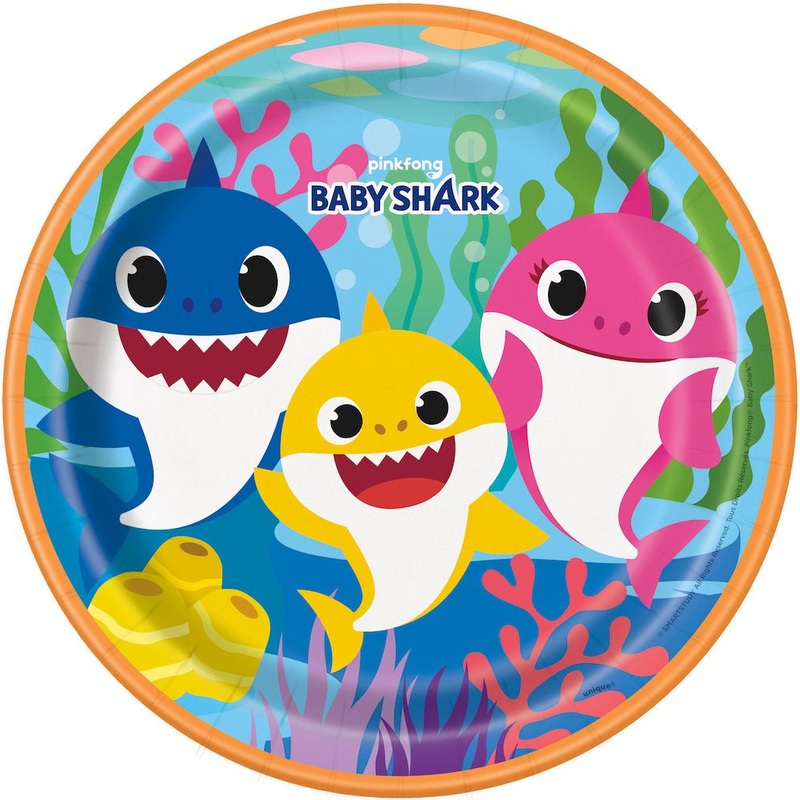 Baby Shark 9" Lunch Plates 8ct