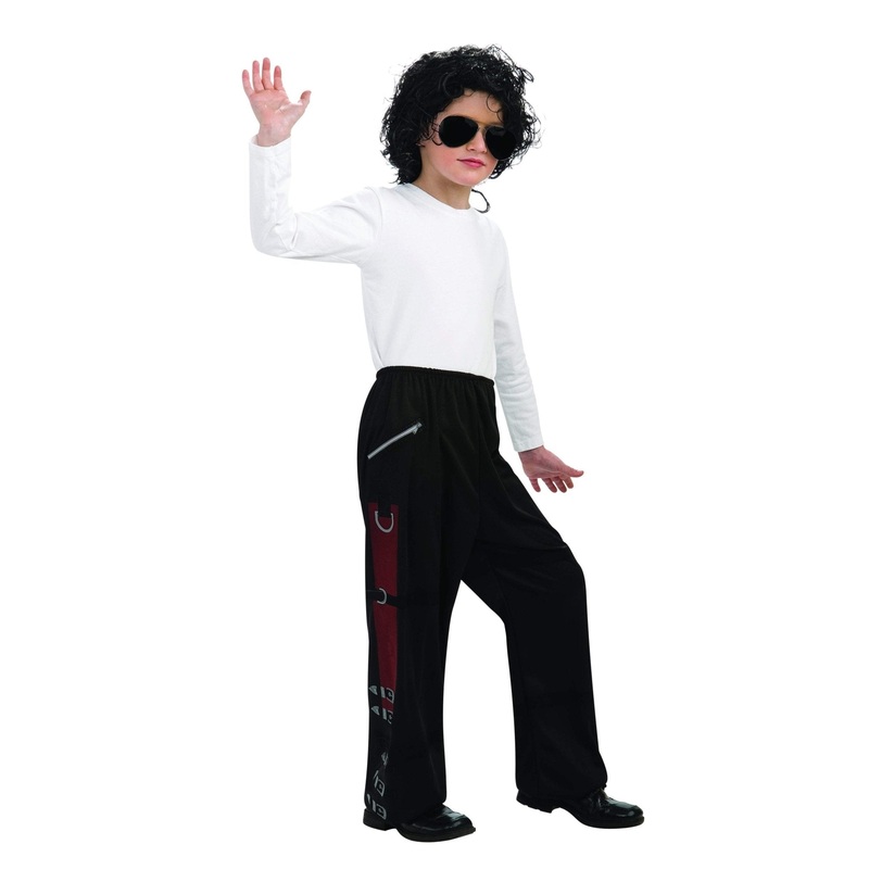 Boys Black Buckle Pants - Michael Jackson