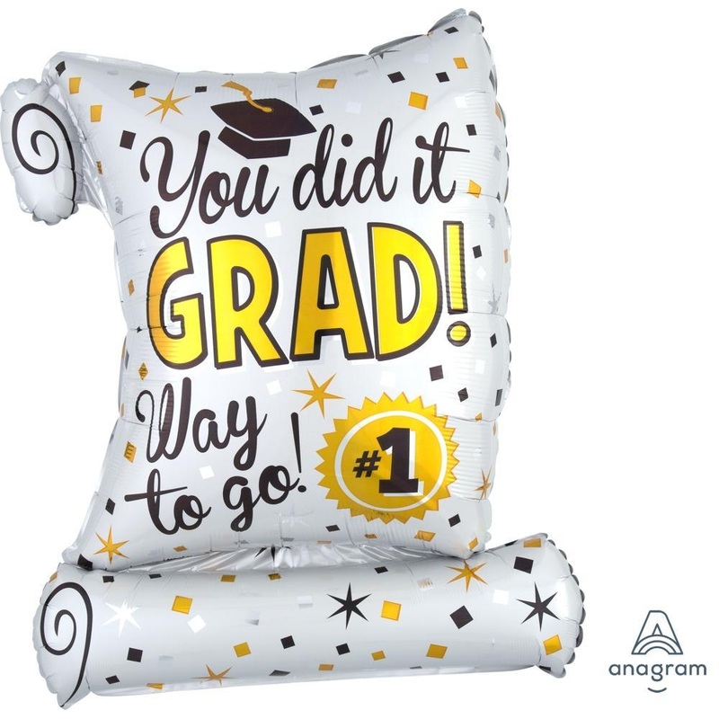 You Did It Diploma Jumbo Balloon 26"