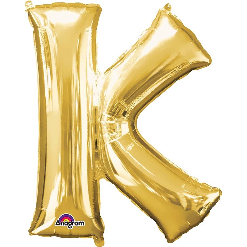 33'' LETTER K GOLD