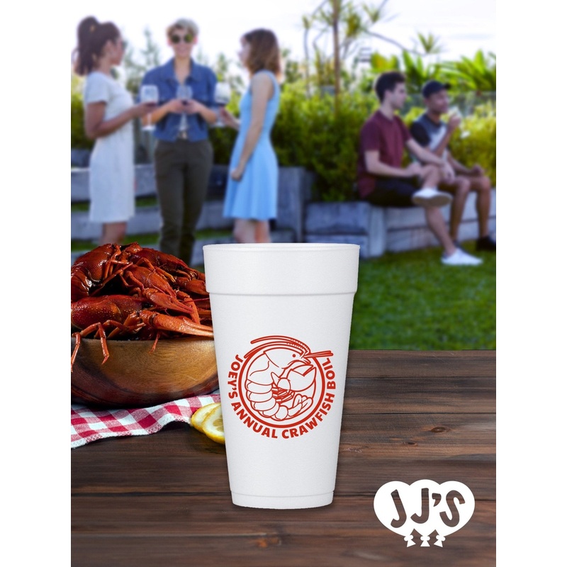 Crawfish Craze Custom Crawfish Boil Foam Cups