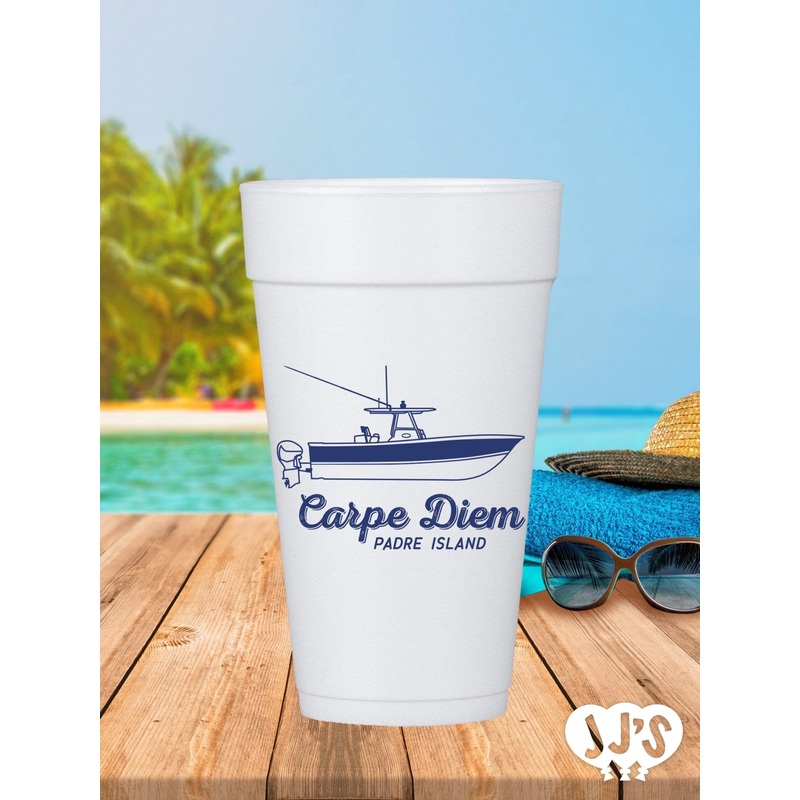 Custom Boat Design Styrofoam Cups
