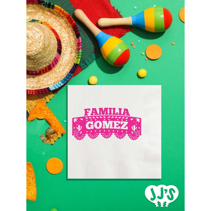 Familia Papel Picado Fiesta Custom Napkins