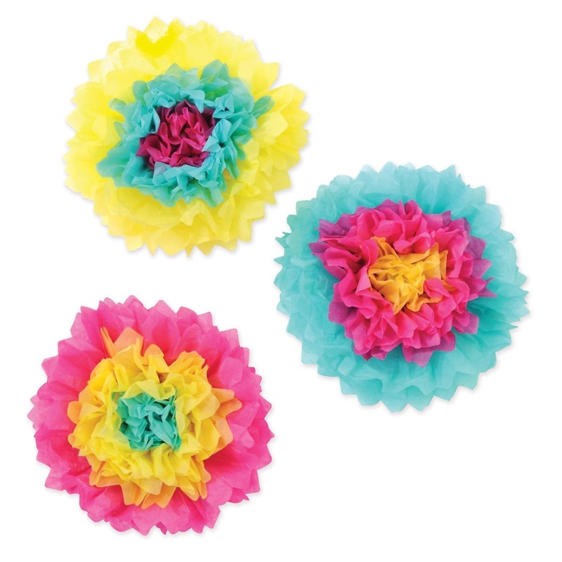 Fiesta Tissue Flowers