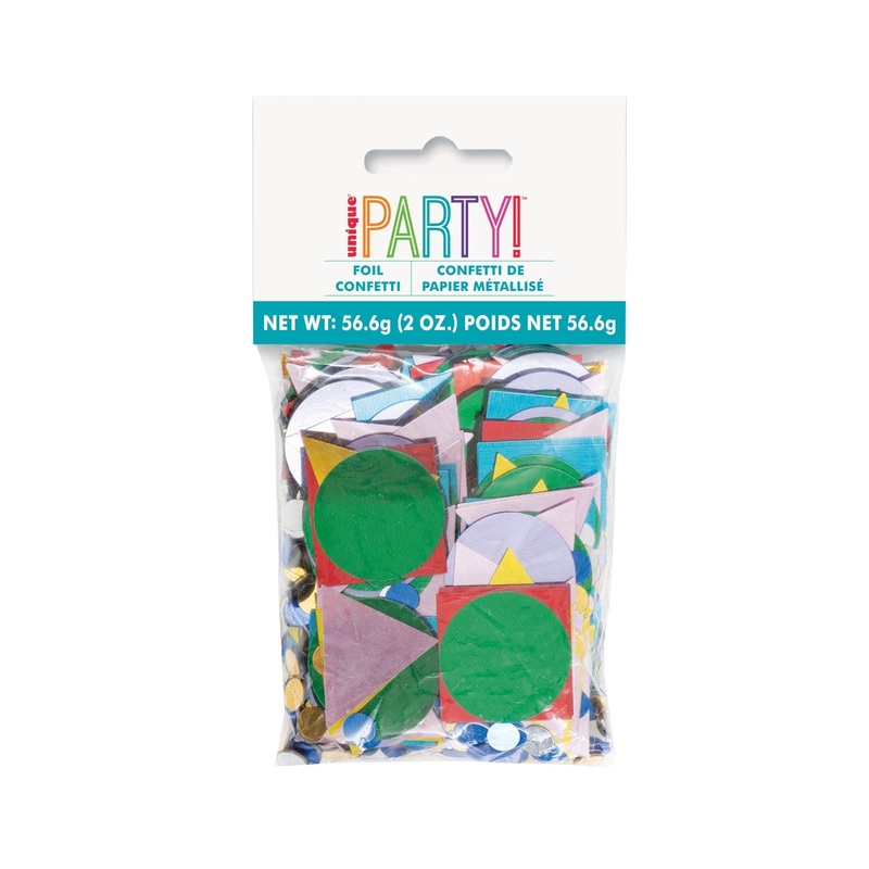 Geometric Shape Foil Confetti 2oz