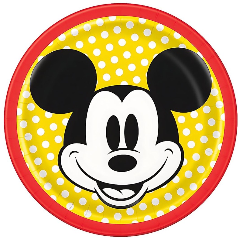 Mickey Birthday 7" Dessert Plates, 8ct