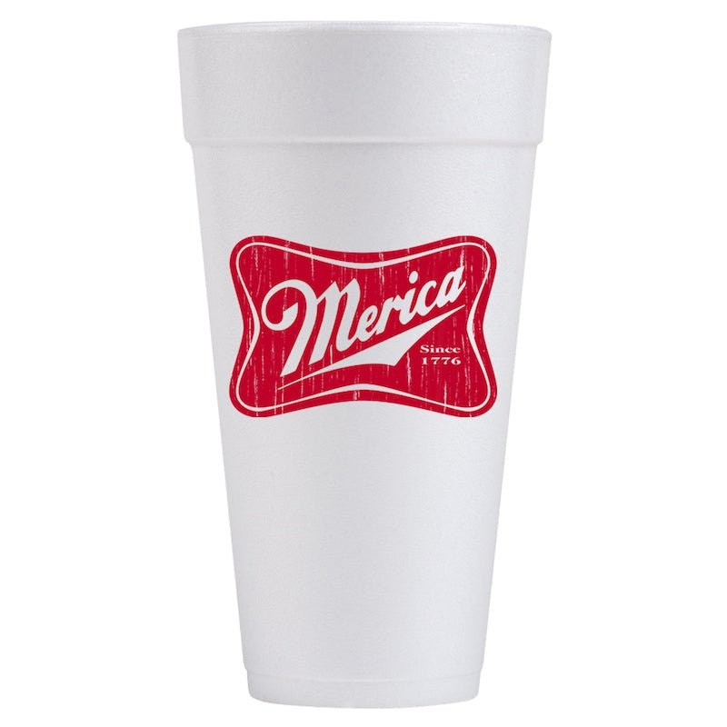 Personalized 'Merica Foam Cups