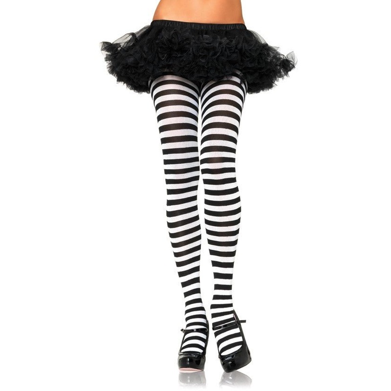 Plus Size Stripe Tights