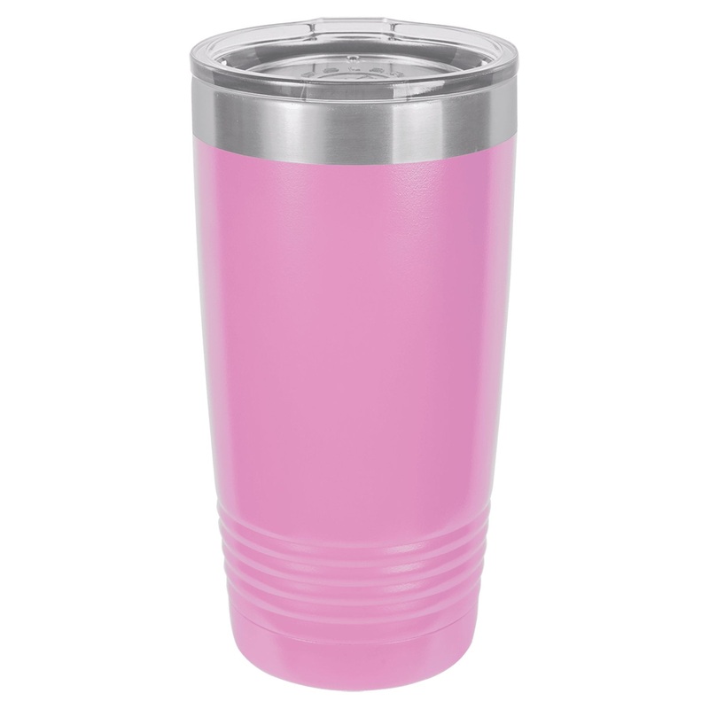 Polar Camel 20 oz. Light Purple Ringneck Vacuum Insulated Tumbler