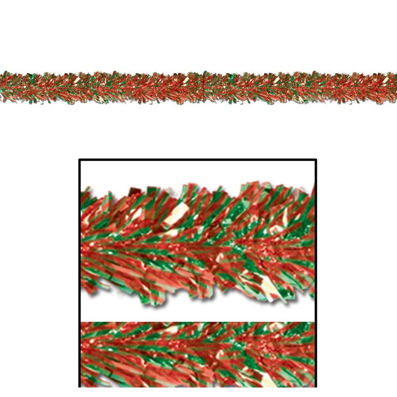 Red & Green Festooning Garland