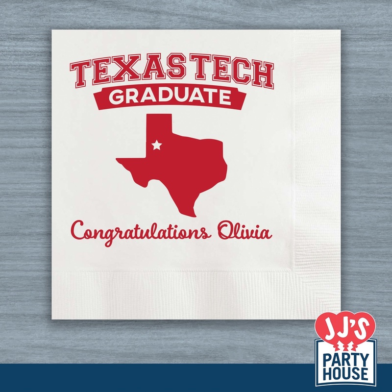 Texas Tech Graduation Napkins