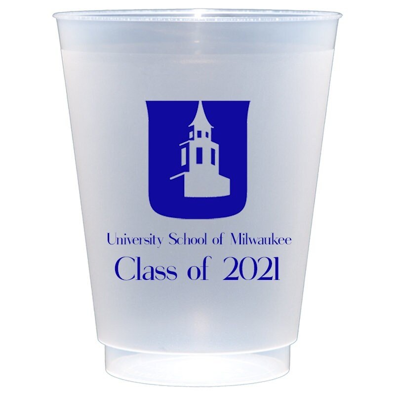 University School of Wisconsin Frost Flex Custom Printed Cups