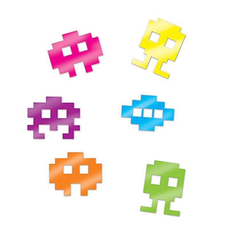 80s Video Game Icons Confetti