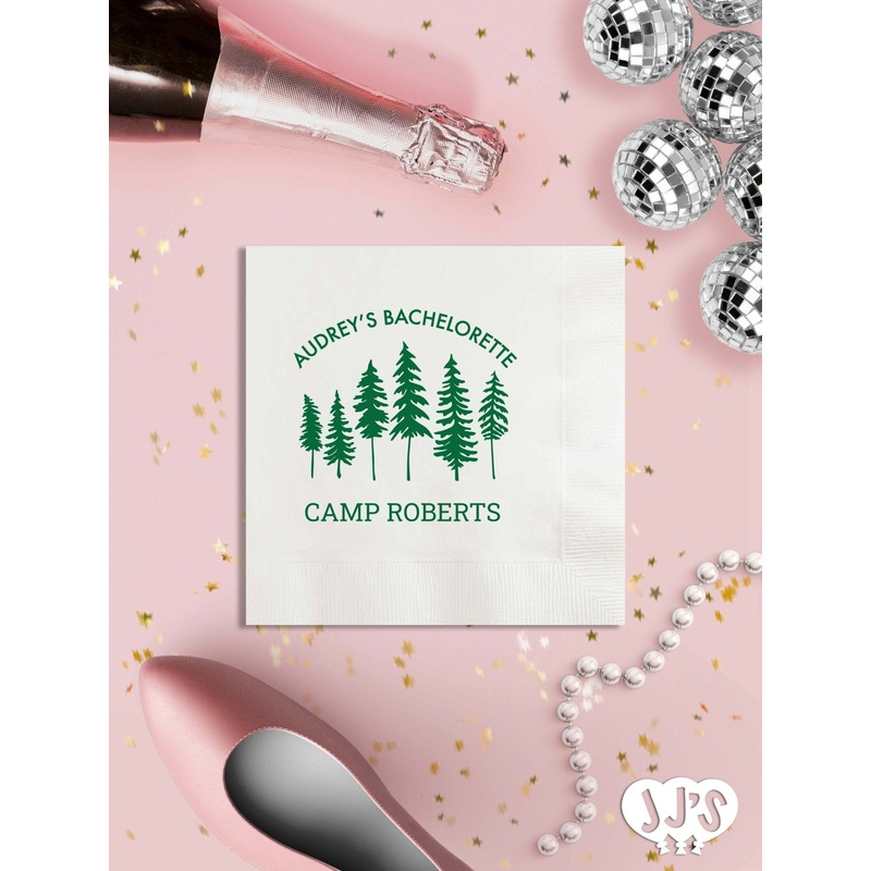 Camp Bachelorette Personalized Napkins