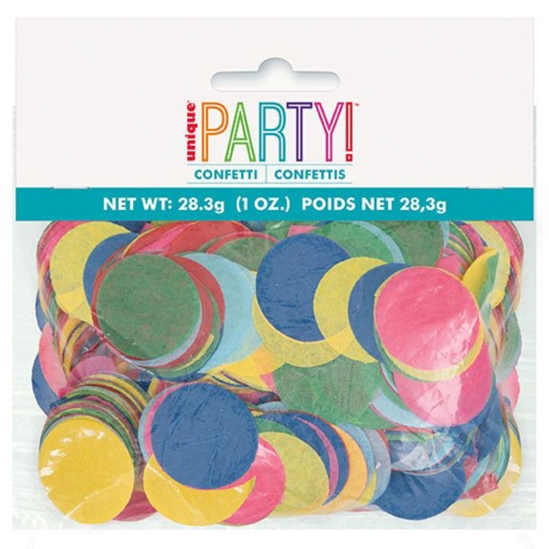 Colorful Round Tissue Confetti 1oz