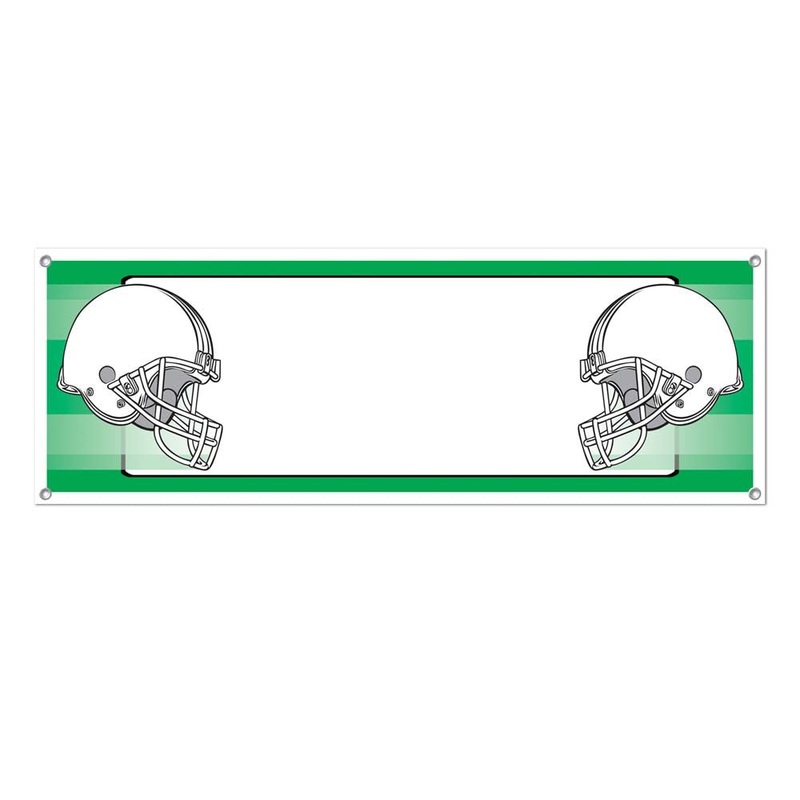 Football Helmet Personalized Sign Banner