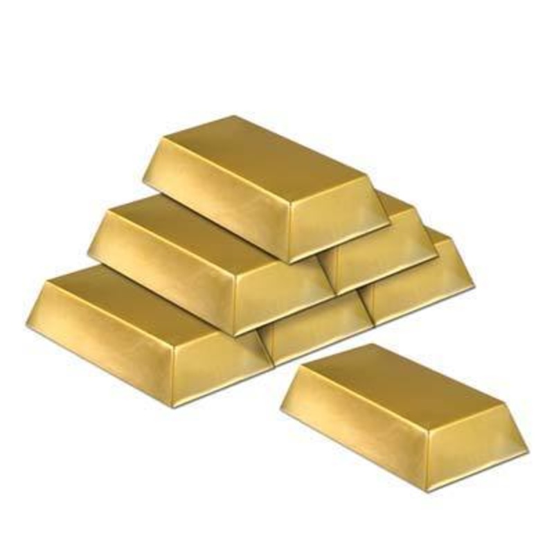 Plastic Gold Bar Dec
