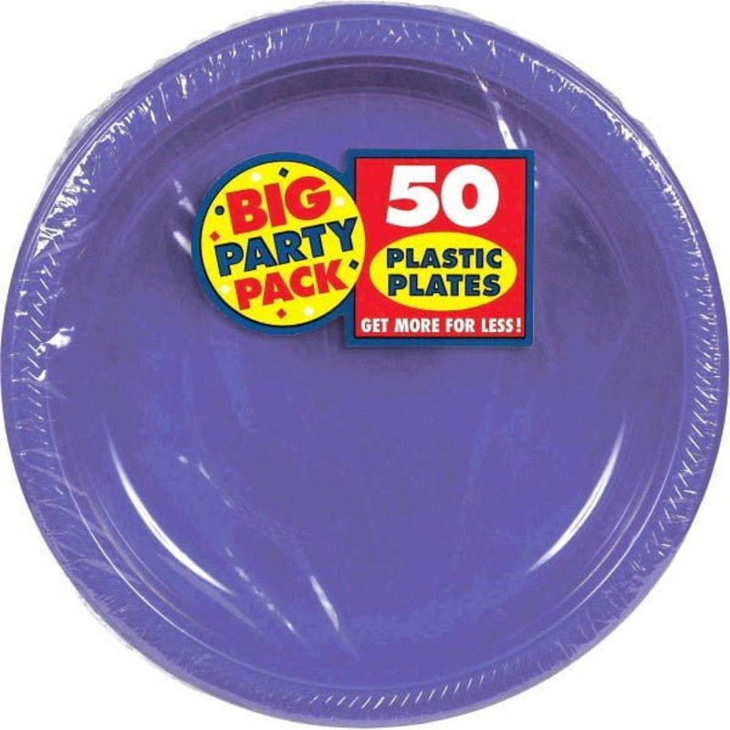 Purple 10 1/4" Plastic Plates, 20ct