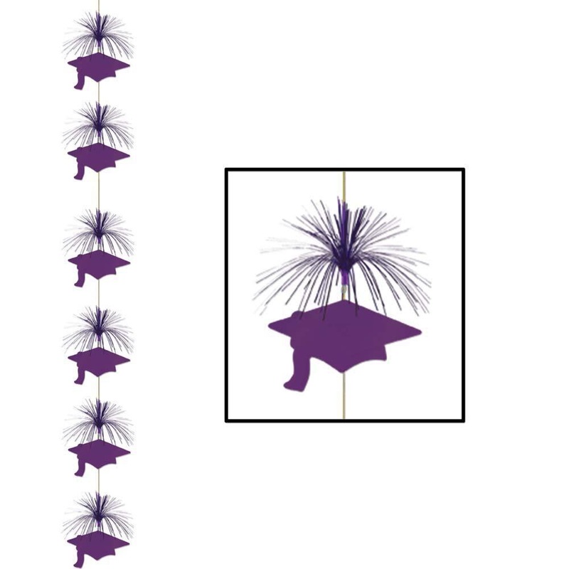 Purple Graduation Cap Firework Stringer
